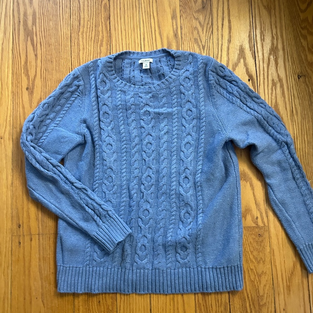 L.L. Bean Blue Crew-neck Sweater